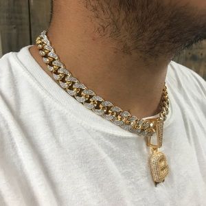 Bubble Lettermiami Cuban Link Chain 